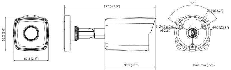 Hikvision DS-2CD1053G0-IUF 5MP IR Bullet IP Kamera - 2