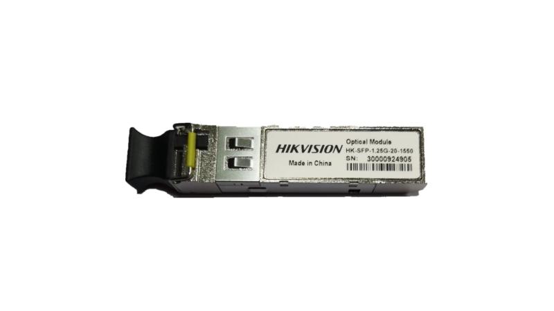Hikvision HK-SFP-1.25G-20-1550 — Module SFP type LC Monomode et fibre unique. 20km. TX1550nm/1.25G. RX1310nm/1.25G