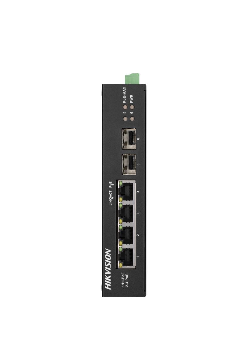 Hikvision Switch 4 Portas POE GBT: DS-3T0506HP-E/HS