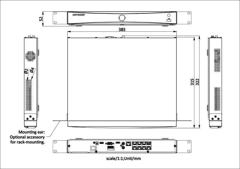 Hikvision DS-7608NXI-K2/8P 8 Kanal AcuSense PoE NVR - 2