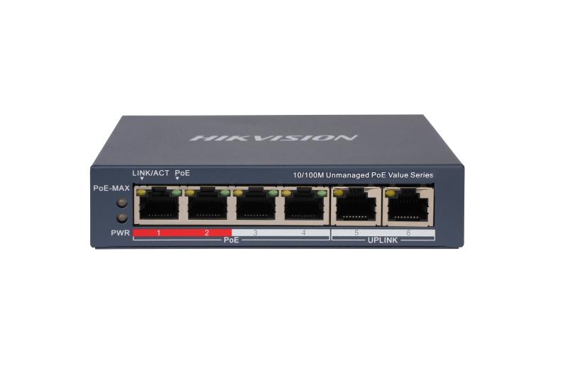 Hikvision Switch 4port POE MB: Ds-3E0106P-EMB-