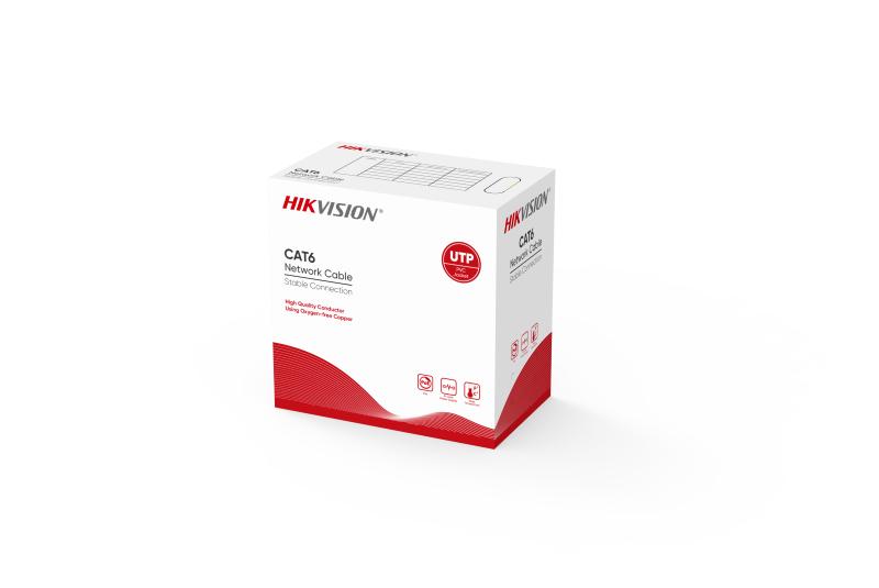Hikvision DS-1LN6UZC0 — Cable CAT6 U/UTP cuivre massif (0 5 mm)