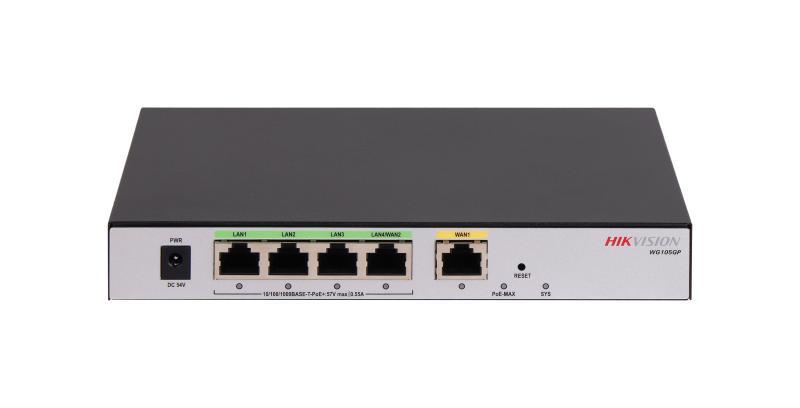 Hikvision DS-3WG105GP-SI — Routeur All in One 5 Port PoE