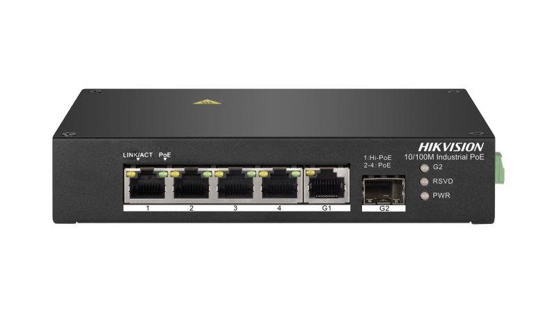 DS-3T0306HP 4 Port Fast Ethernet Unmanaged Industrial Hi-POE Switch