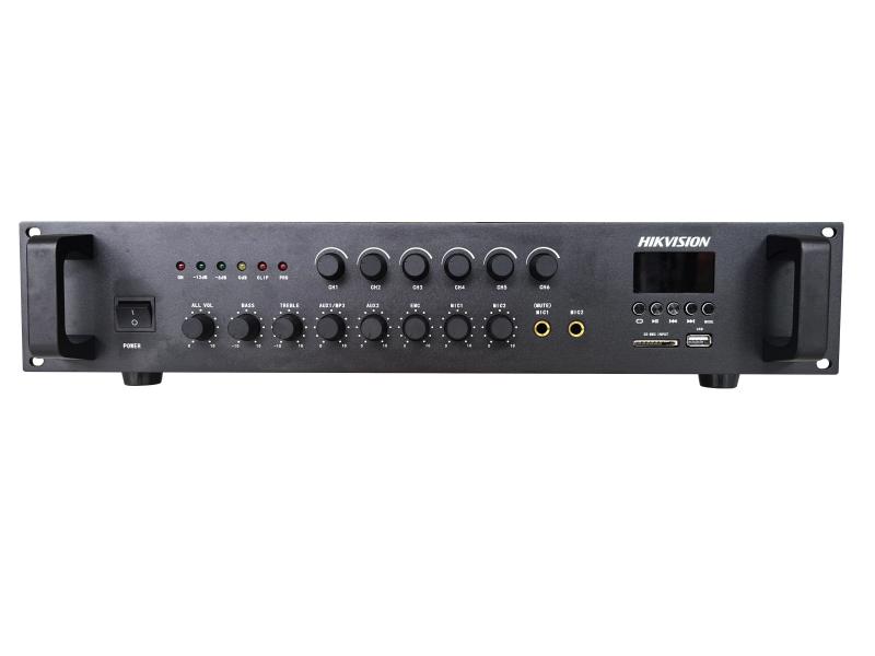 Hikvision DS-QAE0A120G1-VB6 — Sonorisation. Amplificateur Analogique 120W 6 zones
