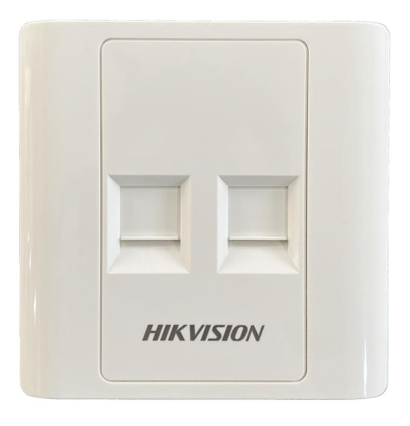 Hikvision DS-1FPA2 — Plaque de montage à 2 ports RJ45 20 pcs/box