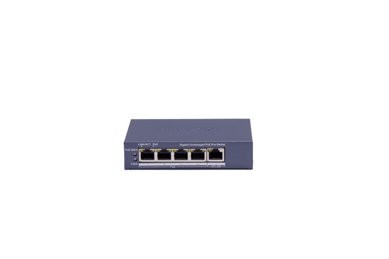 DS-3E0505P-E(B) 4 Port Gigabit Unmanaged POE Switch