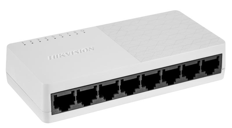 Hikvision DS-3E0108D-O — Switch Desktop megabit 8 ports